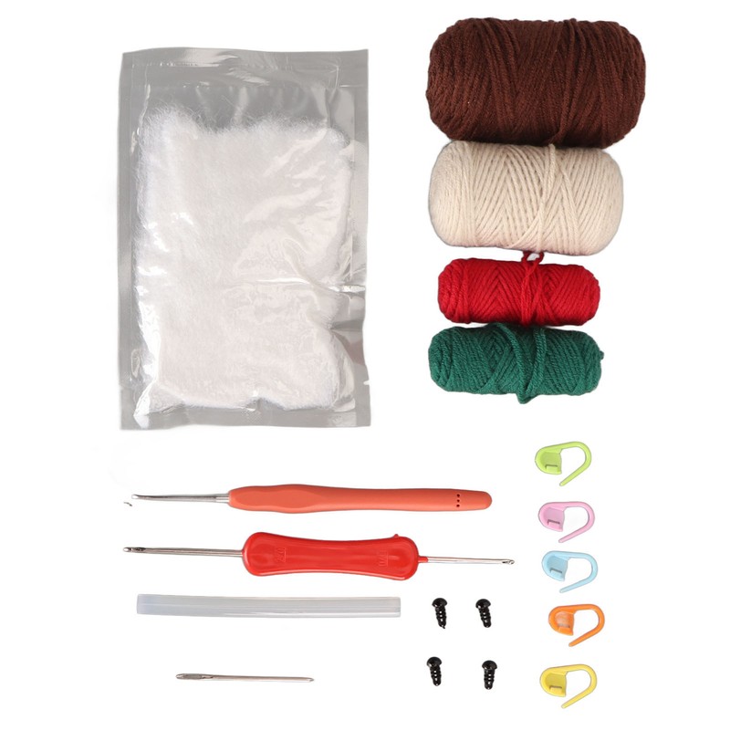 Hedgehogs Crochet Kit with Yarns Crochet Hook Stuffing DIY Learn