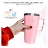 Hidranur Termo Taza Vaso Con Tapa Para Bebida Fría Y