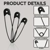 120 Mini Black Safety Pins (19mm) – Strong Alloy Steel