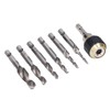 7Pcs/Set Spiral Combination Tap High Speed Steel 1/4in Hex Shank