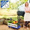 SPACEKEEPER Folding Hand Truck, 500 LB Capacity Luggage Cart, Portable