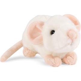 Carl Dick Mouse white 23cm, Plush Toy, Soft Toy, Stuffed Animal 3694