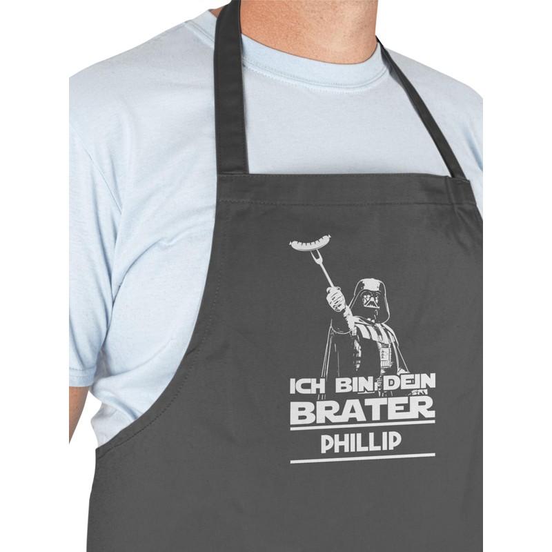 Geschenk mit Namen personalisiert by Shirtracer - Apron - BBQ