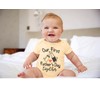BesserBay Daddys Day Onesie for Baby Happy First Fathers Together