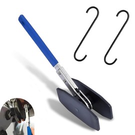 Anyhut 4 in 1 Brake Caliper Compression Tool, Caliper Piston Compressor Tools with 360° Swing Ratchet & 2 Hooks, Car Brake Caliper Tool for Brake Pad Replacement Maintenance and Repair (Blue)