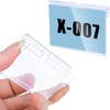Meetory 50 PCS Clear Plastic Label Holders for Wire Shelf