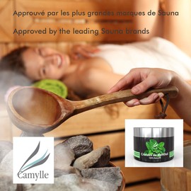 Camylle - Cristaux de Menthol - 100% Natural Menthol Crystals for Sauna - Refreshing with Fresh and Strong Aromas - 100g