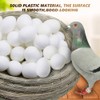 Cikonielf 50 Pieces Pigeon Eggs Solid Plastic Eggs Dummy Eggs
