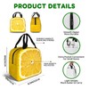 Cute Women Lemon Insulated Lunch Box,Portable Lunch Bag Tote