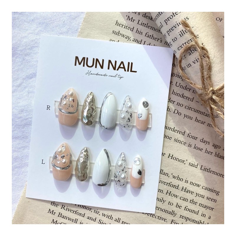 Sculpture Nail Tips - Ballerina / 조각 네일팁 - 발레리나