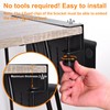 UYHKVXF Desk Side Storage, Under Steel Hanging Organizer, No Drill