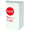 Tablecraft CC380 Coca-Cola Logo Printed Napkins, Full, Red