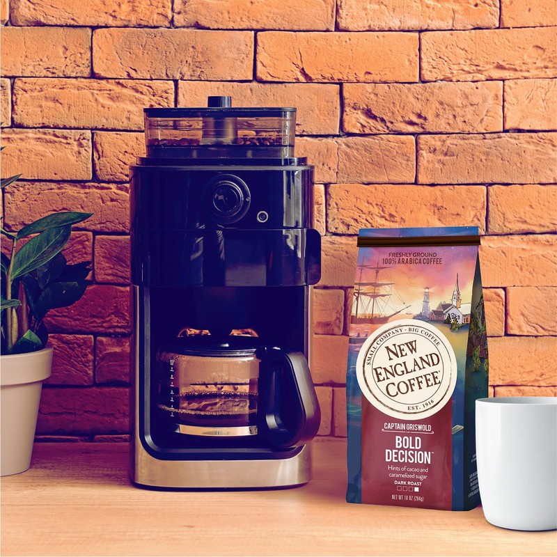 New England Coffee Bold Decision Dark Roast Ground Coffee, 10oz