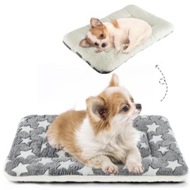MORA PETS Dog Bed Mat Small Washable Dog Crate Mattress for 22 inch Cage Soft Flat Pet Cushion Bedding Puppy Pillow Blanket for Cats Puppy Dogs Reversible 53x31cm