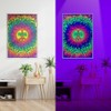 Scorpio Posters Psychedelic Peace - Flocked - Blacklight Poster -