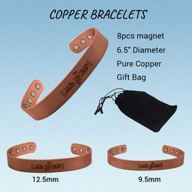 MARSHAL Jai Shree Ram Adjustable Pure Copper Bracelet For Men & Women Gift Bag (12.5mm)