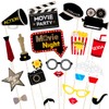 LUOEM Photo Booth Props Movie Night Photo Props Movie Party