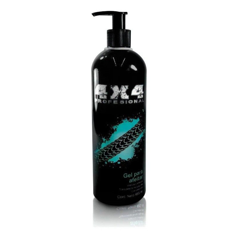 Gel Para Afeitar Aroma Menta 4x4 Profesional 485ml