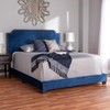 Baxton Studio Darcy Luxe and Glamour Velvet Upholstered Bed