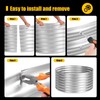 Toolterritary 48 inch Fire Pit Ring, 4FT Galvanized Fire Ring,
