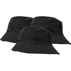 4sold 3psc Sun Hat UV Protection Summer Hats Beach Hat Safari Boonie Hat Foldable Fishsing Hat Bucket Hats for Festivals Huge Choice - Set 3X Black