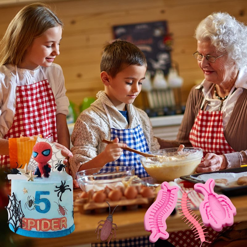 Spider fondant mold set of 8