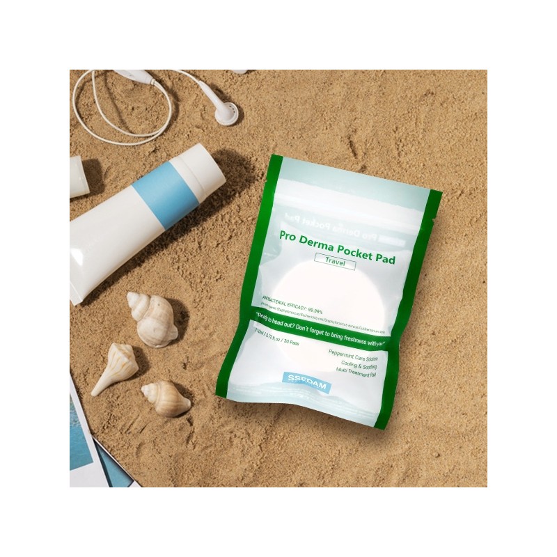 Sedam Cedam Proderma Pocket Pads 3 Alcohol-Free Bacteria Cleansing Zero
