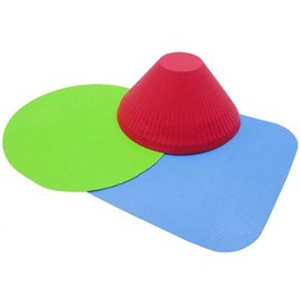 Jar Gripper, Multi Purpose Reusable Rubber Gripper Jar Opener Gripper Rubber Jar, Multi Purpose Bottle Lid Openers Fit for Most Bottles, Set of 3