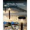 Sunco 6 Pack Round Solar Pathway Lights Outdoor, Super Bright