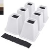 ANNKUT 6 Inch Heavy Duty Bed Risers, Furniture Risers for