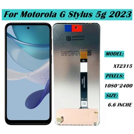 Qinqiyue for Motorola G Stylus 5g 2023 Screen Replacement for Moto G Stylus 5g 2023 LCD Screen Replacement G Stylus 5g 2023 XT2315-4 XT2315-1 Display Touch Screen Assembly Repair Parts