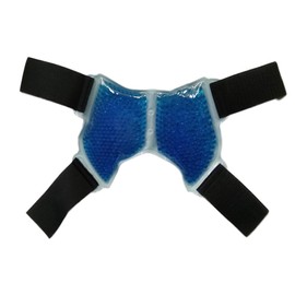 KOMBIUDA Reusable Ankle Ice Gel Pack with Adjustable Brace Breathable Foot Wrap for Sprains Injuries Plantar Support Suitable for Athletes Dancers -all Therapeutic Cold Hot Treatment