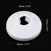 sourcing map Pipe Flange 13 mm Polypropylene Radiator Shield Water