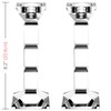 Crystal Candle Holders Set of 2-8" Tall Candlestick Holder for