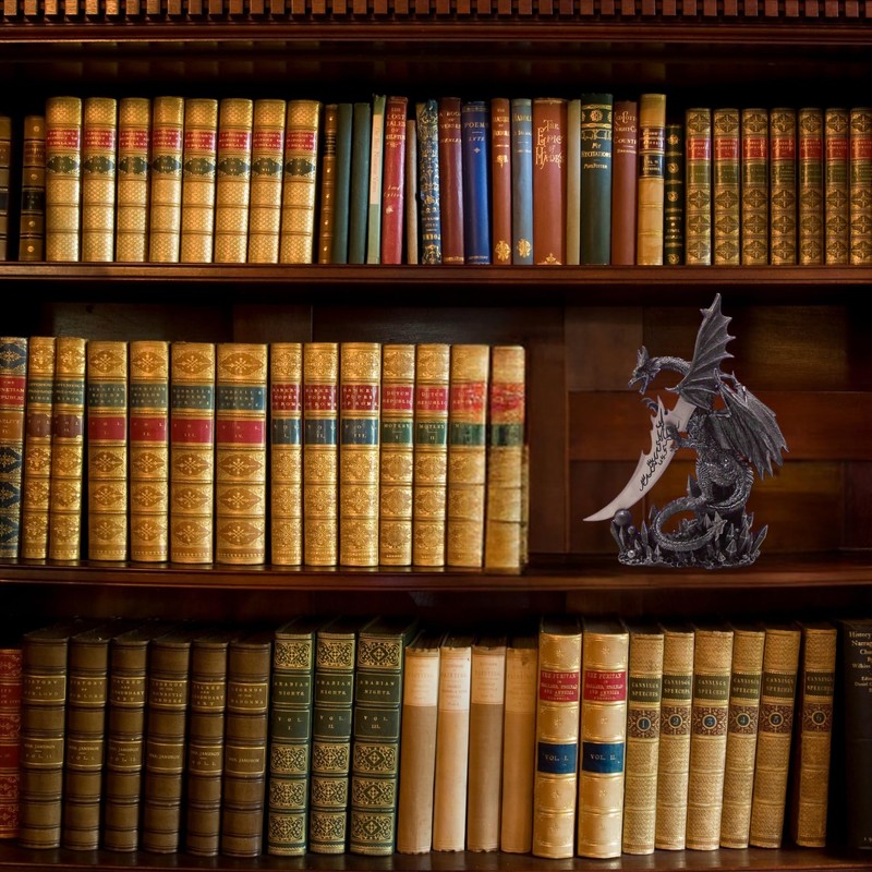 Freestanding Dragon Dagger & Holder, Gothic Home Decor, Dragon with