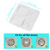 WangCai 20 Pcs Disposable Shower Drain Hair Catcher Mesh Stickers,