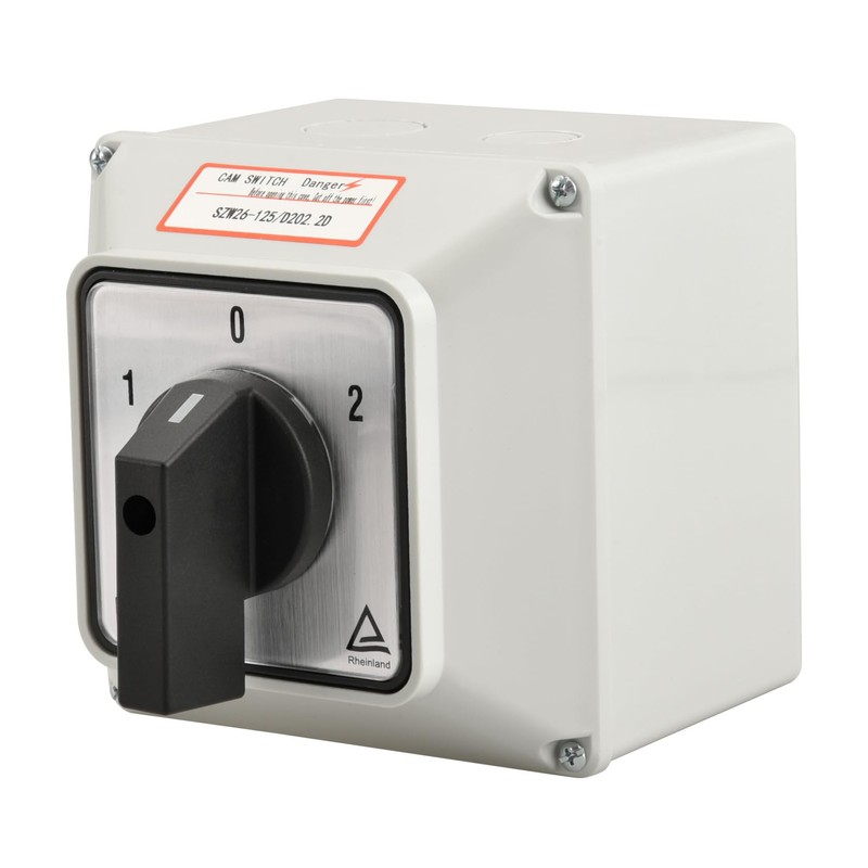 Heschen Universal Rotary Cam Selector Changeover Switch, SZW26-125/D202.2D, 660V 125A,