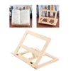 Wooden Book Stand Adjustable Book Holder Reading Stand Recipe Cookbook