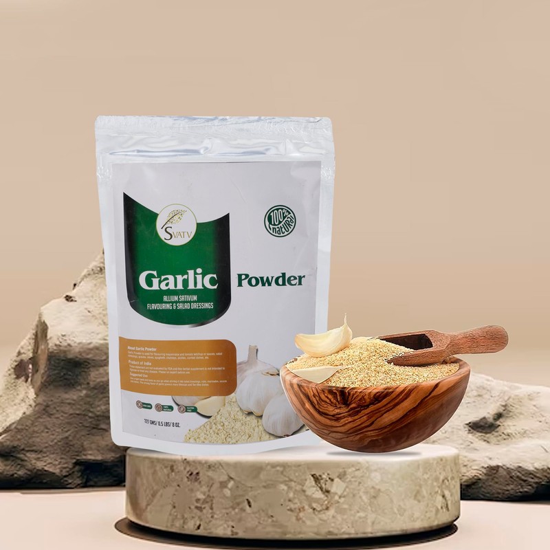 SVATV Garlic Powder (Allium Sativum) | For Flavouring | While