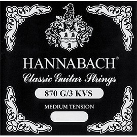 Hannabach 652573 String for Classic Guitar G3 Nylon Wound Chrome Wound Super High Tension