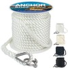 Anchor Rope 50 ft X 3/8 inch, 3-Strand Twisted Nylon