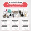 Amtido Drawer Organiser Tray Set - Clear Plastic Containers for