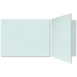 iMAT Flip Cutting Mat Note, A2 (Cm Version), 18"x24" (45x60 cm), Foldable, Suitable for Paper Cutting, Paper Sculpture, Card Creation, and Puzzle Storage (Light Green)