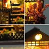 Mini Japanese Style Villa Miniature Wooden Dollhouse,DIY Miniature House Kit