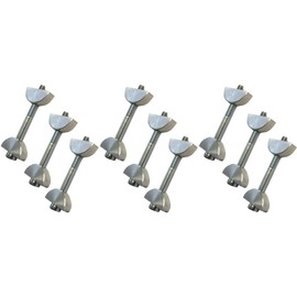 Unika Slimline Toggle Bolt for Compact Laminate Kitchen Worktop Connecting Bolts - 9 Pack