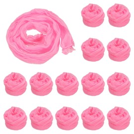 PATIKIL Nylon Stockings DIY Flower, 15Pcs Stocking Flower Fabric Material Tensile Silk Stocking Flowers for DIY Flower Making Wedding Crafts Home Decoration, Pink