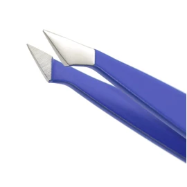 Remos Combination Tweezers Slanted / Pointed with Double Function Stainless Steel 9 cm Splitter tweezers and hair tweezers in one.