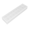 Rectangular Floral Centerpiece Clear Acrylic Flower Vase for Dining Table