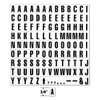Magna Visual 3/4" Screen Printed Magnetic Black on White Letters