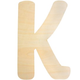 Wooden Letters K Large Wooden Letters 12 Inch Unfinished Wood Letters for Wall Decor Crafts Blank Big Alphabet Board Painting Hanging Home Baby Nursery Wedding Party Room Name Sign DIY Decoration